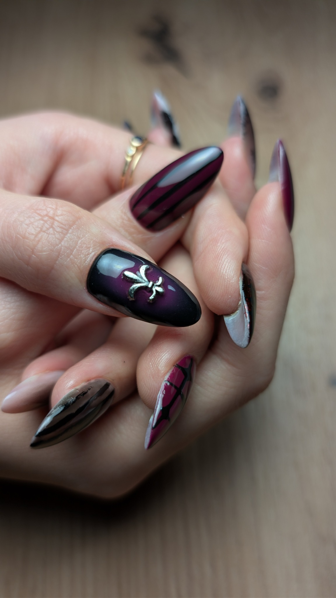 Relieve 3D realizado en Medussa Nails, Madrid