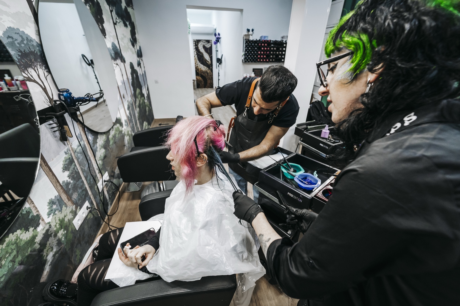 Aplicación de color en Medussa Hair